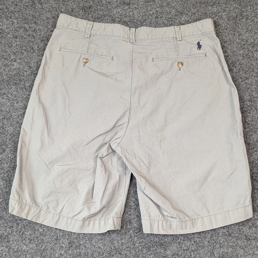 Polo Ralph Lauren Men Relaxed Fit Chino Shorts Khaki Tan Cotton Size 34